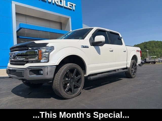 2018 Ford F-150 XL in White Platinum — front three-quarter view
