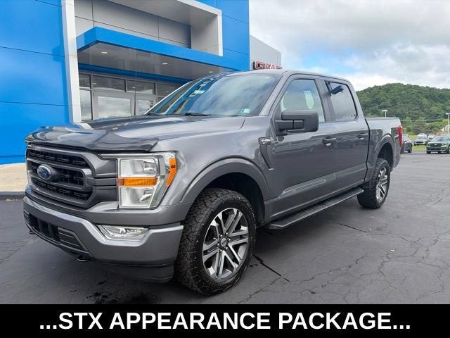 2022 Ford F-150 XL in Carbonized Gray M — front three-quarter view