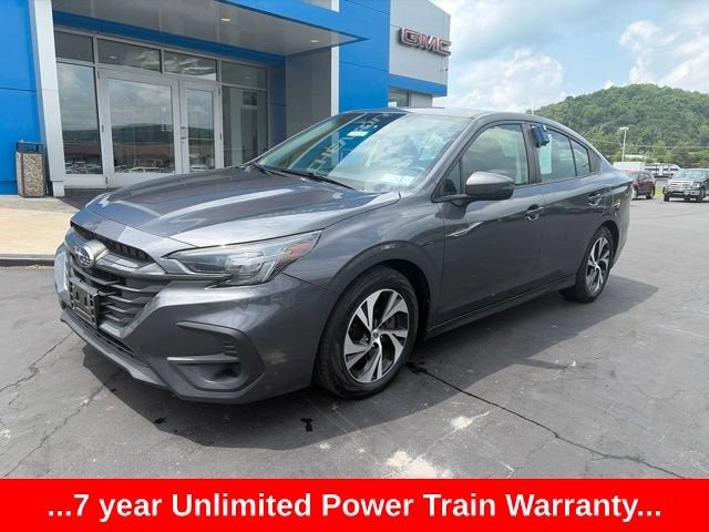 2023 Subaru Legacy Premium in Magnetite Gray Me — front three-quarter view