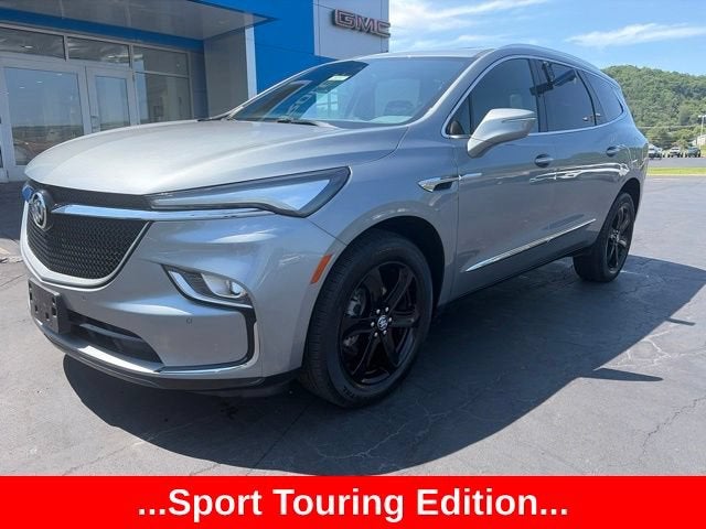 2023 Buick Enclave Essence in Moonstone Gray Metallic — front three-quarter view