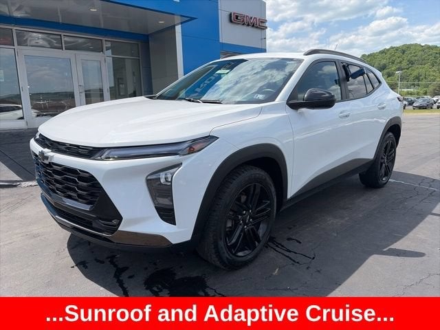 2024 Chevrolet Trax ACTIV in Summit White — front three-quarter view